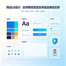 许昌建站-网站UI设计：如何用视觉语言传递品牌信任感